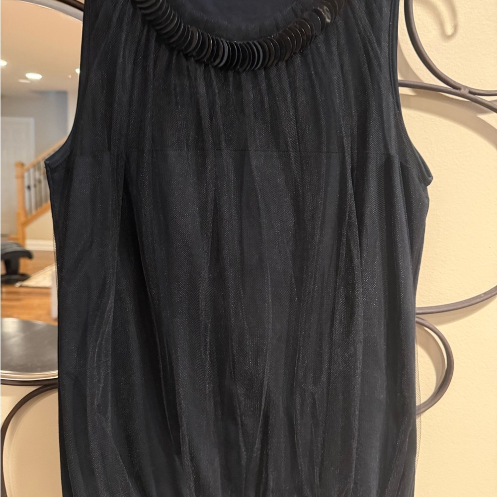 Valentino Black Sleeveless Blouse